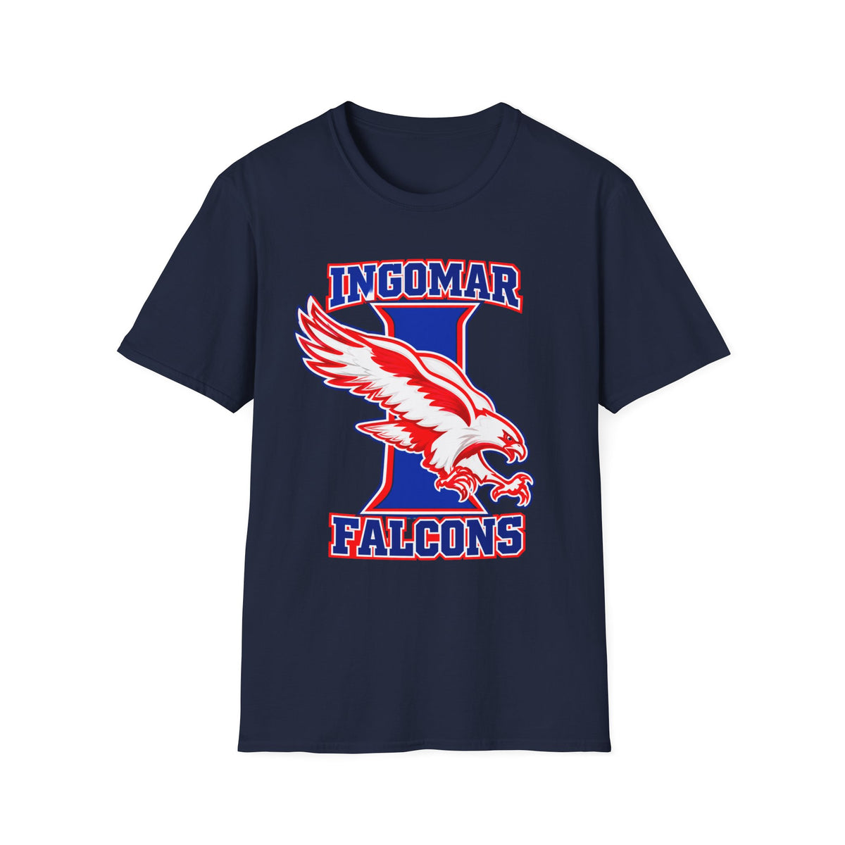 Ingomar Falcons Spirit T-Shirt | Bold Falcon Mascot School Pride Tee