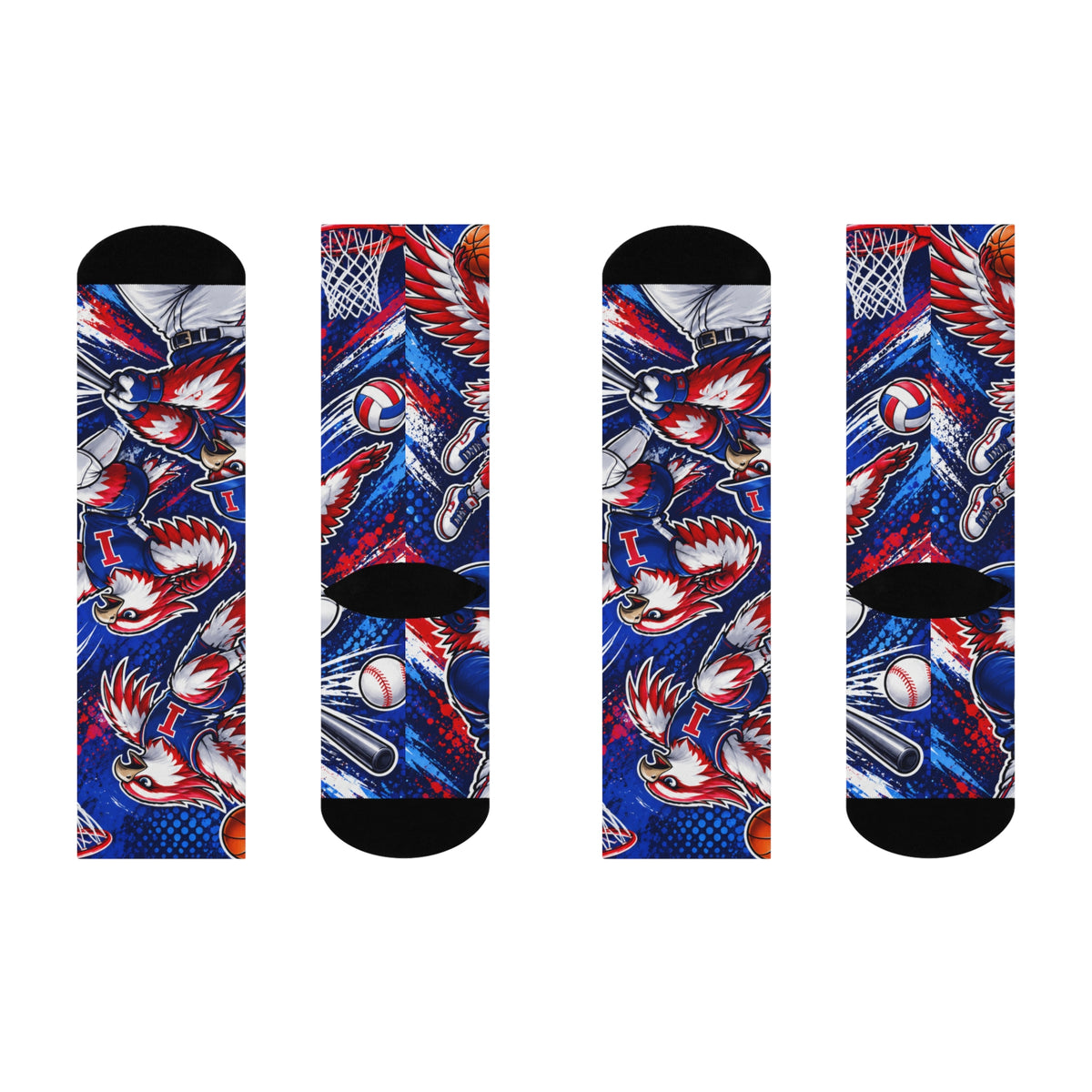 Ingomar Falcons Spirit Socks – Cushioned Crew Socks