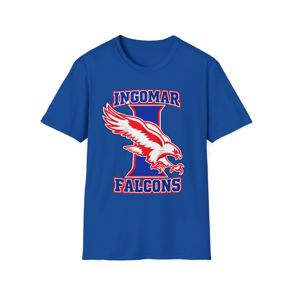 Ingomar Falcons Spirit T-Shirt | Bold Falcon Mascot School Pride Tee