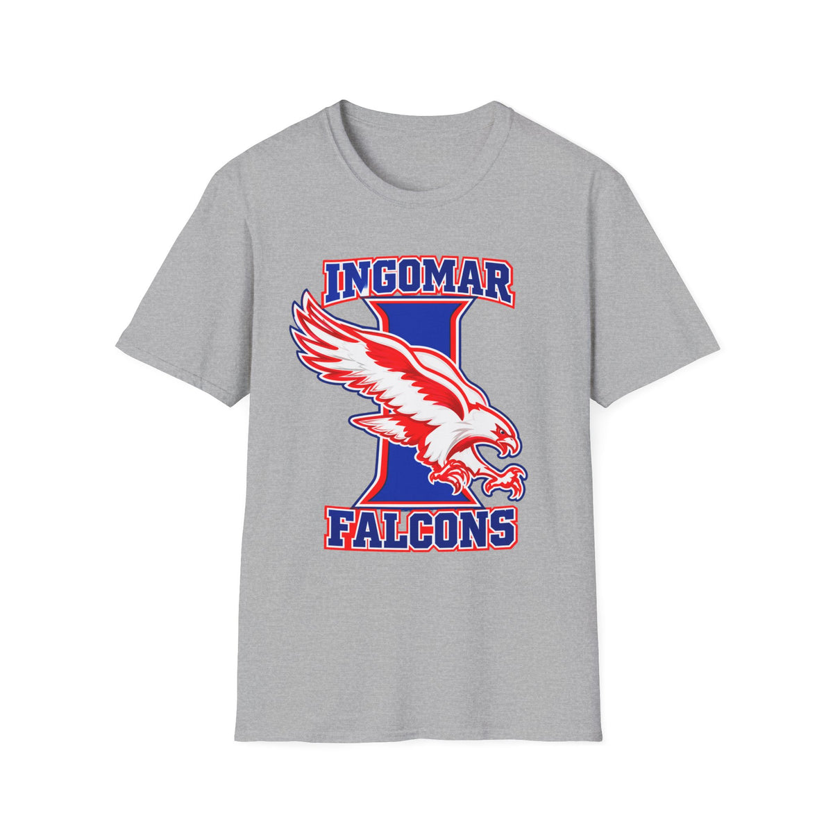 Ingomar Falcons Spirit T-Shirt | Bold Falcon Mascot School Pride Tee