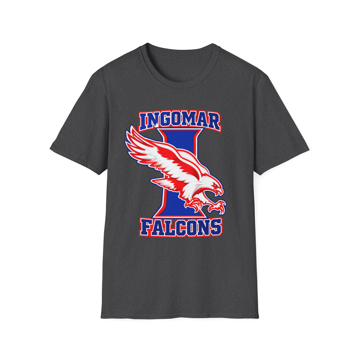 Ingomar Falcons Spirit T-Shirt | Bold Falcon Mascot School Pride Tee