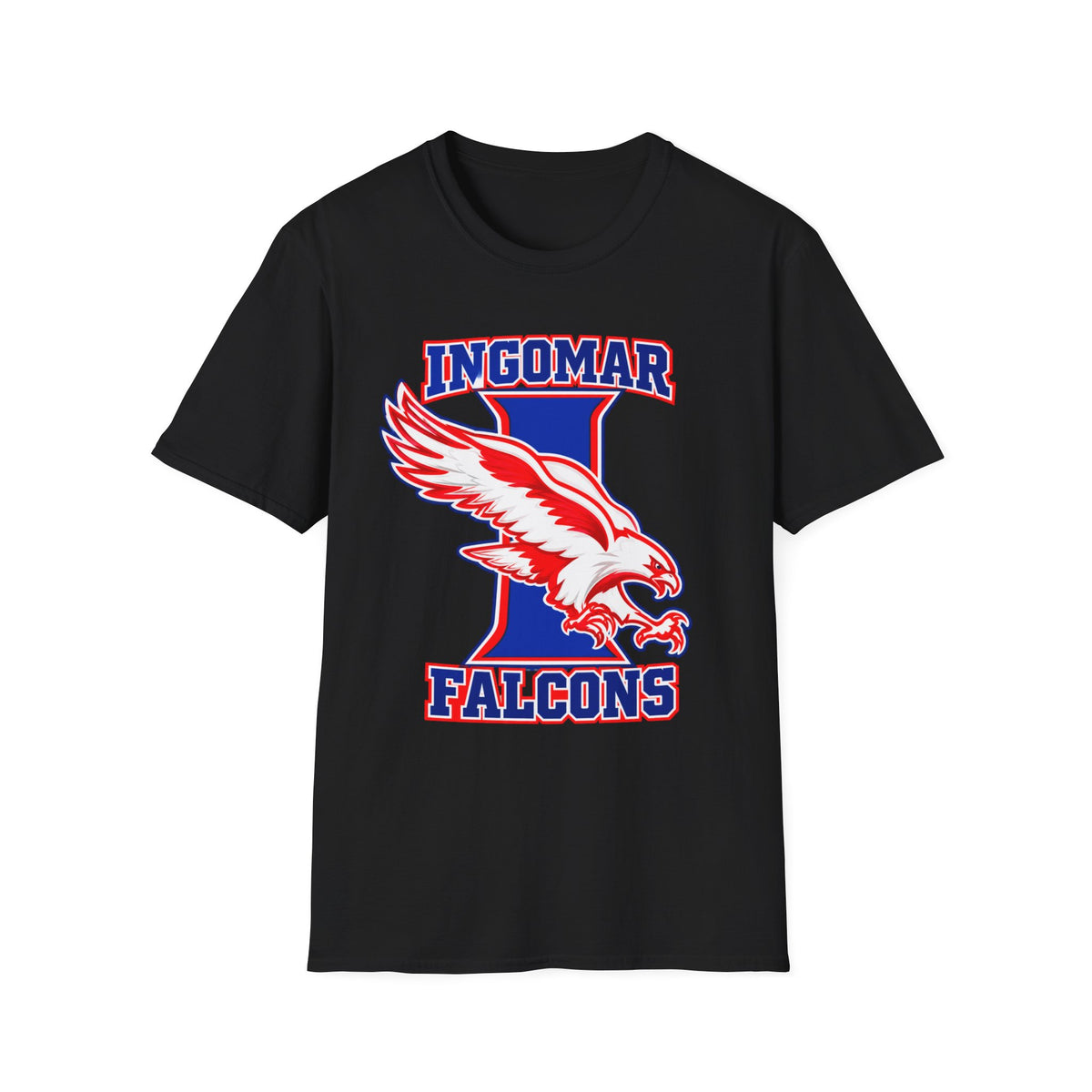 Ingomar Falcons Spirit T-Shirt | Bold Falcon Mascot School Pride Tee