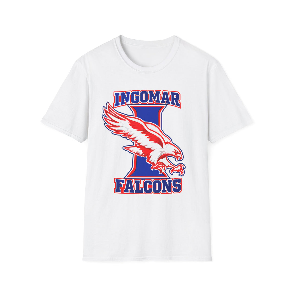 Ingomar Falcons Spirit T-Shirt | Bold Falcon Mascot School Pride Tee