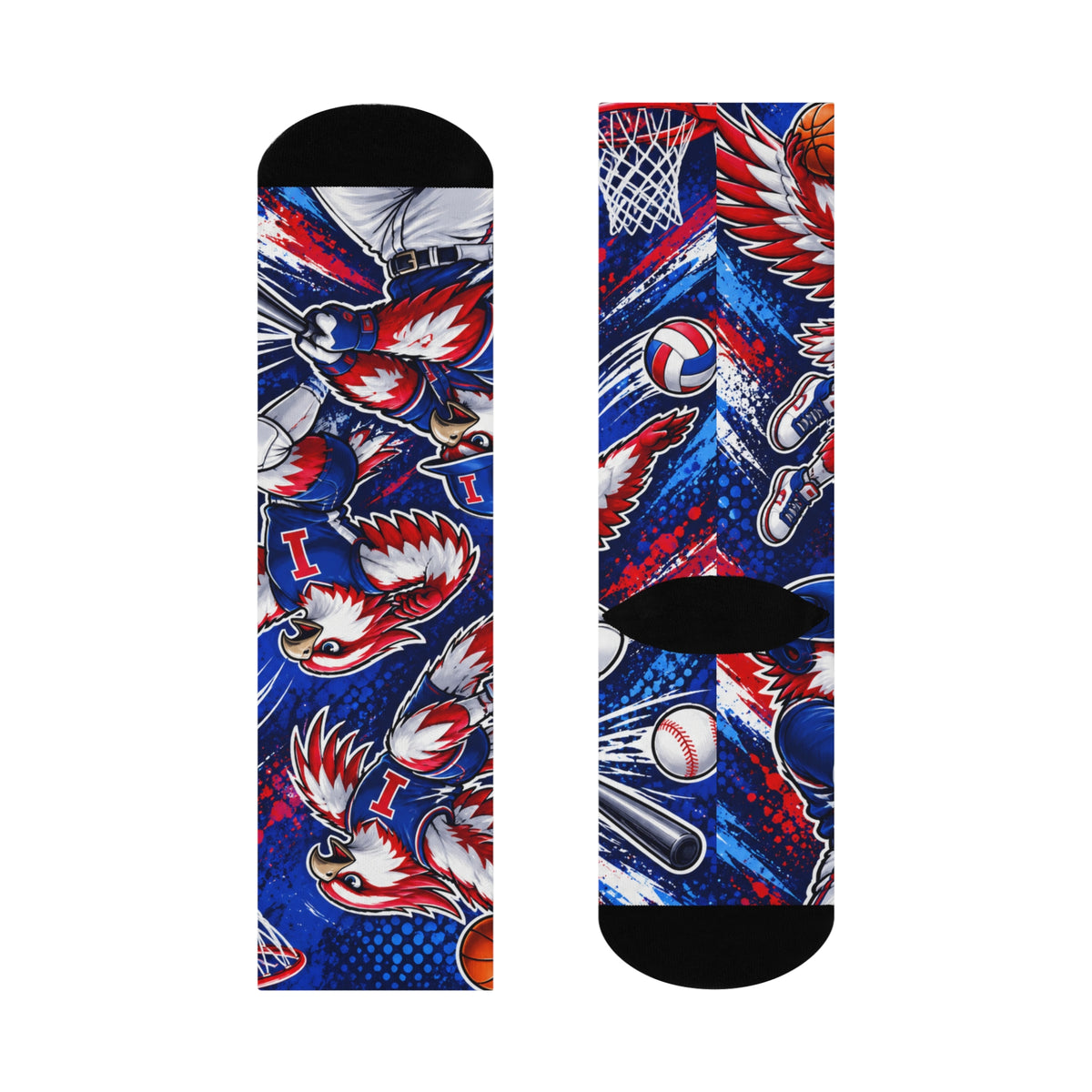 Ingomar Falcons Spirit Socks – Cushioned Crew Socks