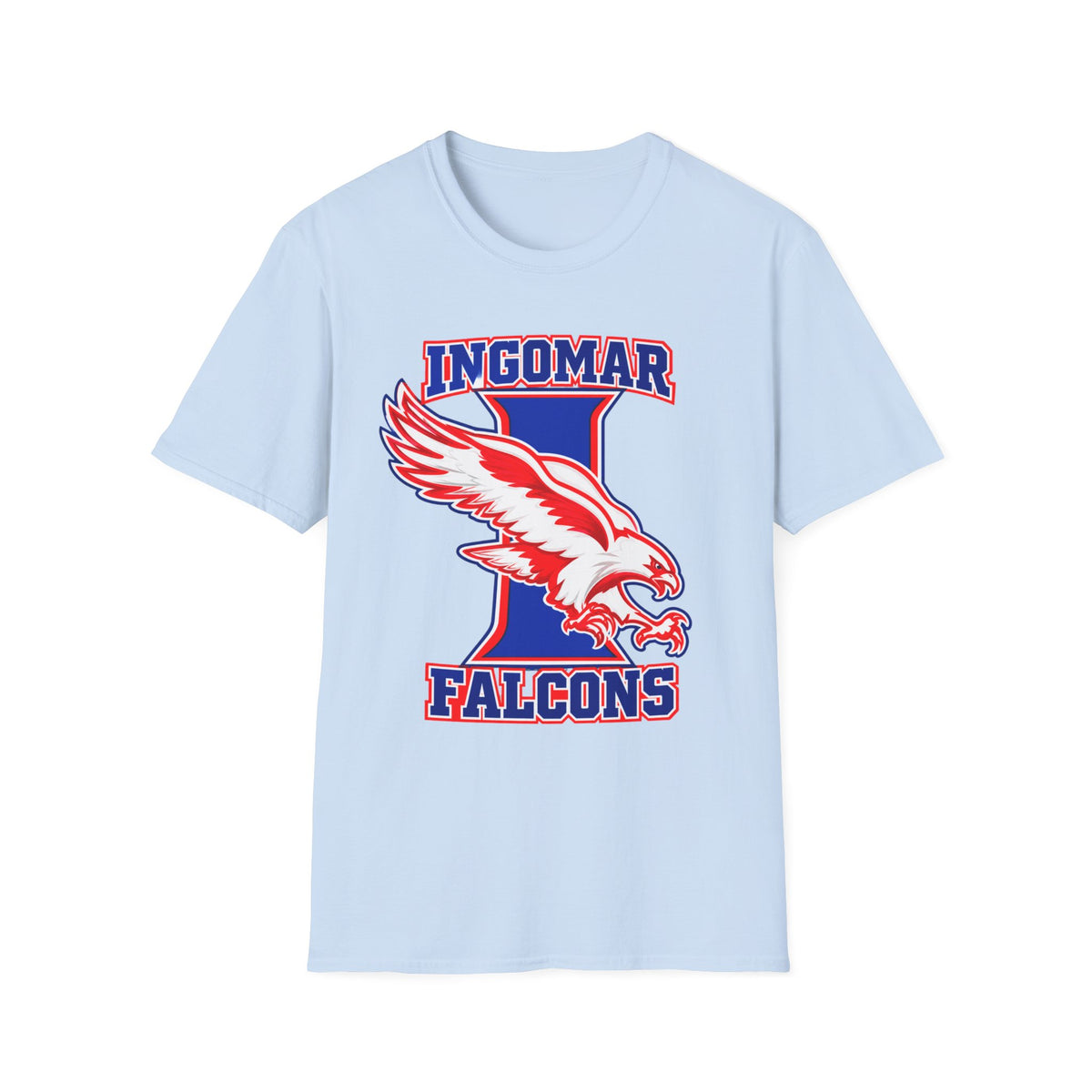 Ingomar Falcons Spirit T-Shirt | Bold Falcon Mascot School Pride Tee