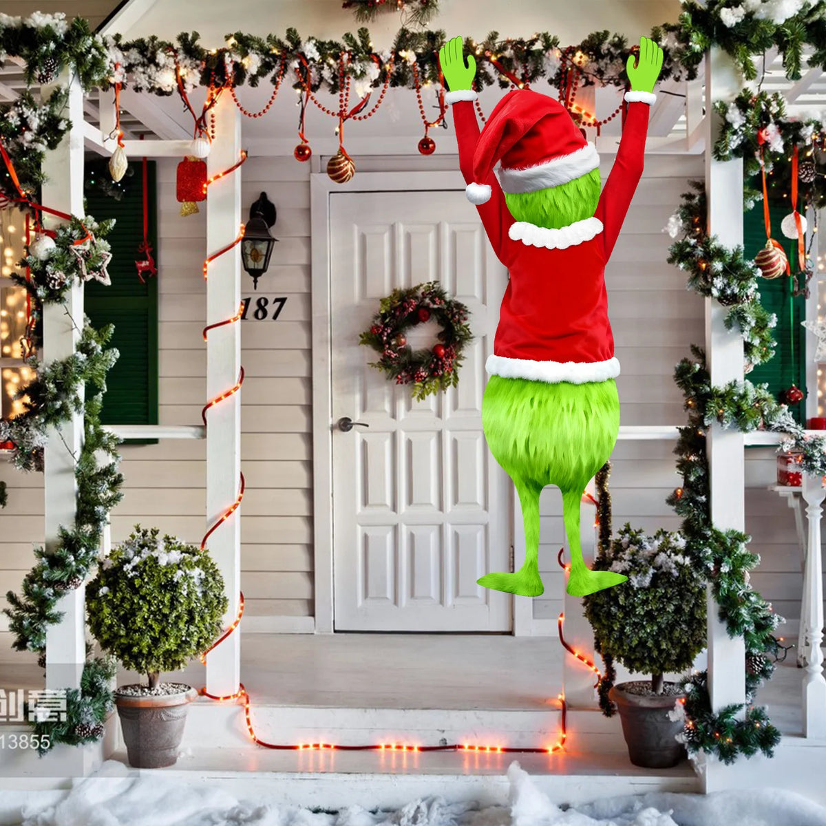 Christmas Mischief Window Hanging – Funny Holiday Decoration