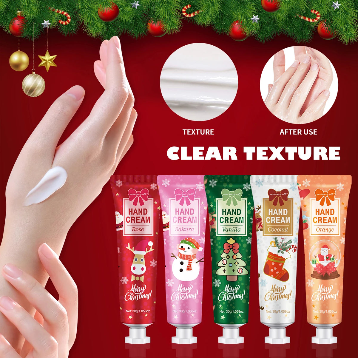 Christmas Hand Cream Gift Set – 5-Piece Holiday Collection