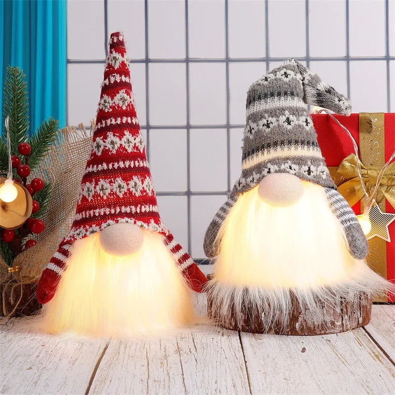 GlowGnome™ Light-Up Christmas Gnome – Festive Holiday Decor