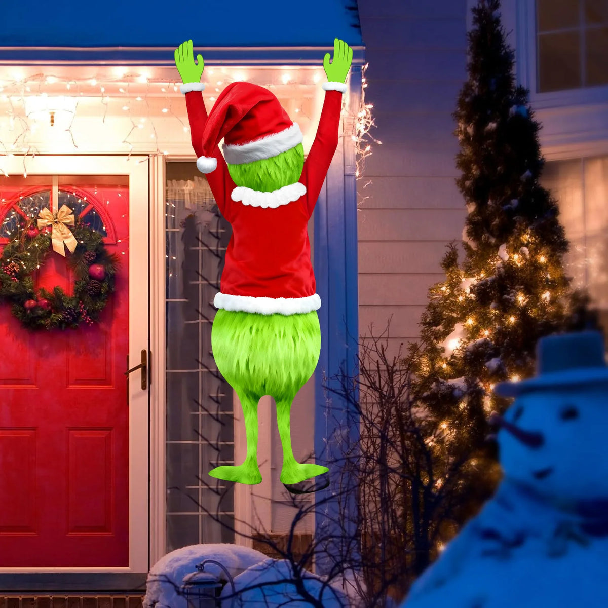 Christmas Mischief Window Hanging – Funny Holiday Decoration
