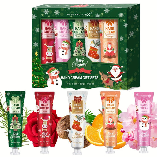 Christmas Hand Cream Gift Set – 5-Piece Holiday Collection