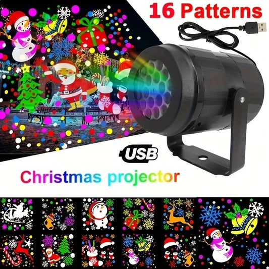 Christmas Magic™ 16-Pattern LED Holiday Projector Light