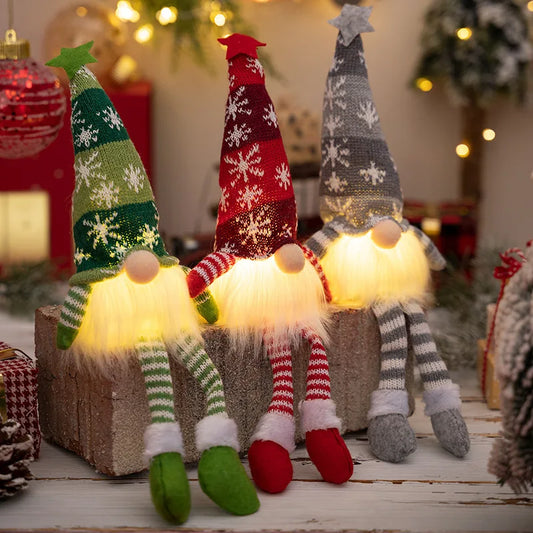 GlowGnome™ Light-Up Christmas Gnome – Festive Holiday Decor