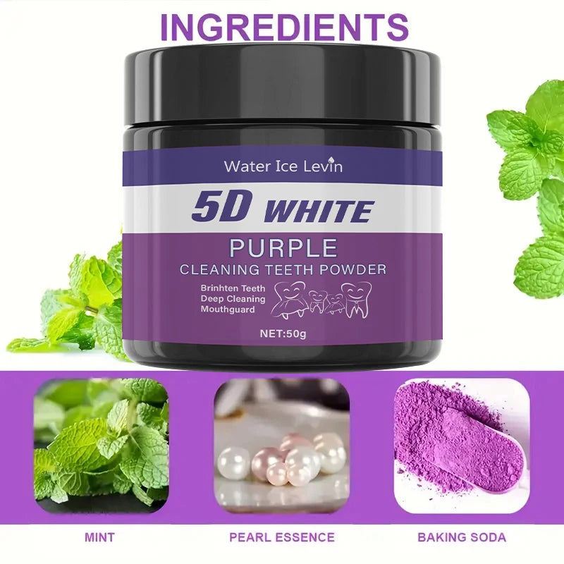 Purple Tooth Cleaning Powder – Daily Oral Care