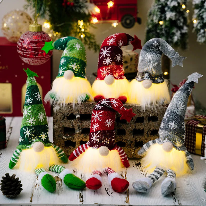 GlowGnome™ Light-Up Christmas Gnome – Festive Holiday Decor