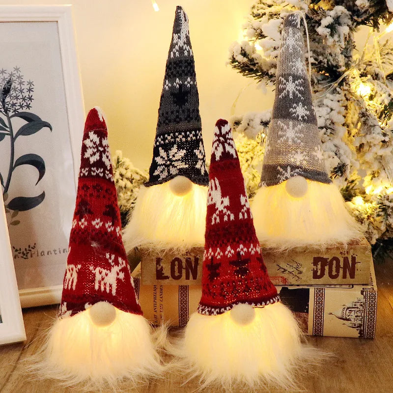 GlowGnome™ Light-Up Christmas Gnome – Festive Holiday Decor